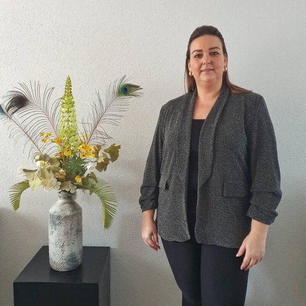 Blazer / Colbert Zilvergrijs met Glitter