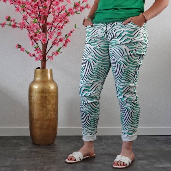 Broek Jungleprint Lichtgroen