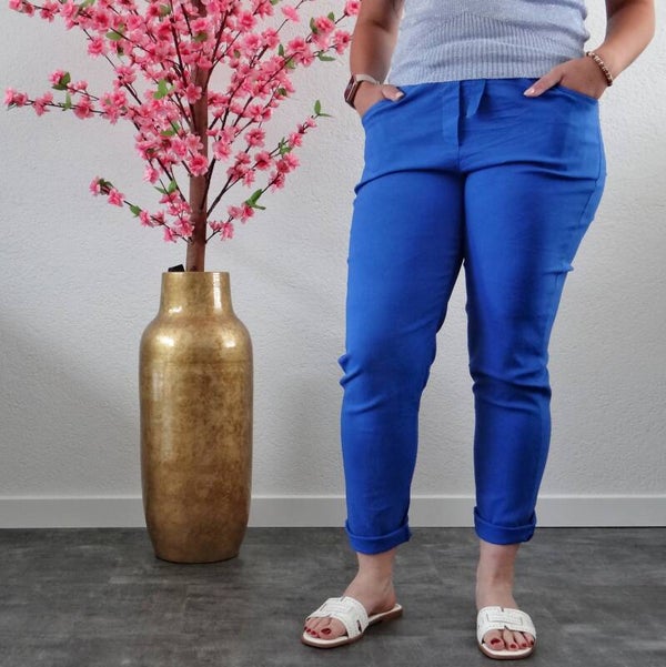 Broek Kobaltblauw PLUS SIZE