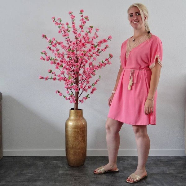 Zomertuniek Roze V-Hals