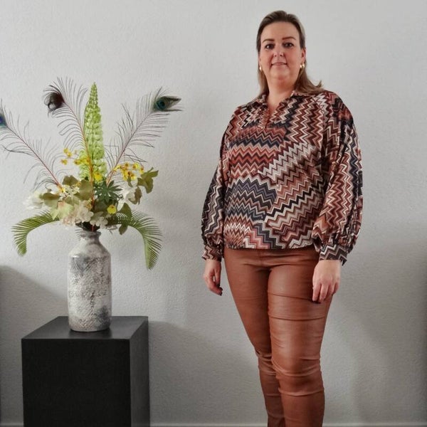 Blouse Missoni Stijl Bruin