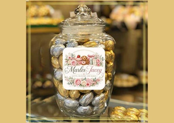Gold & Silver Chocolate Jar