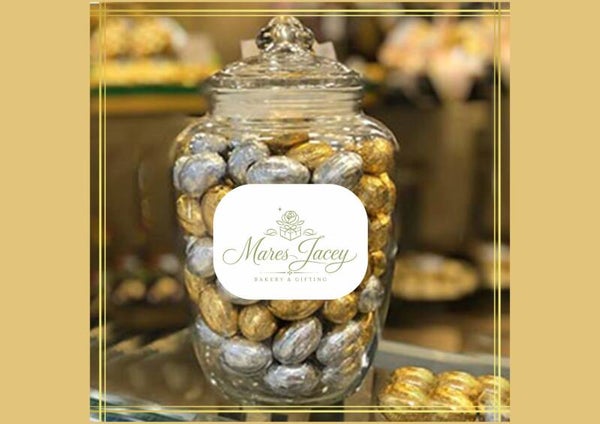 Gold & Silver Chocolate Jar