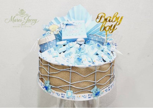 Baby Boy Celebration Basket