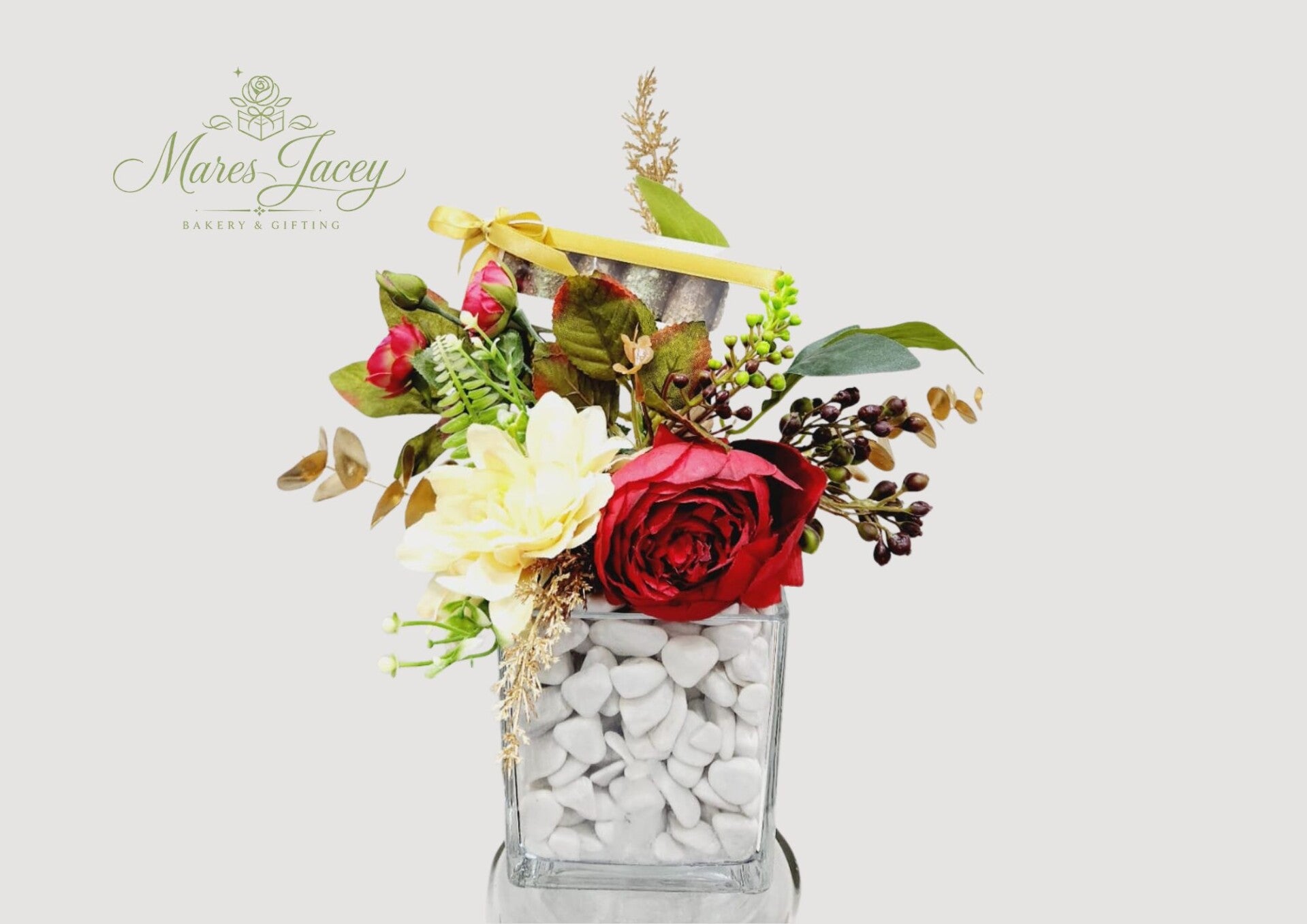 Romantic Floral Candy Jar
