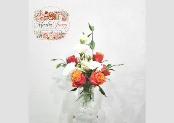 Sunset Bloom Vase Arrangement