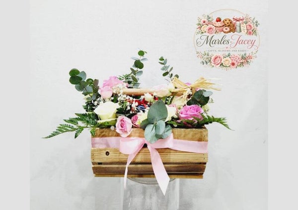 Rustic Garden Basket Arrangement