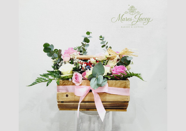 Rustic Garden Basket Arrangement