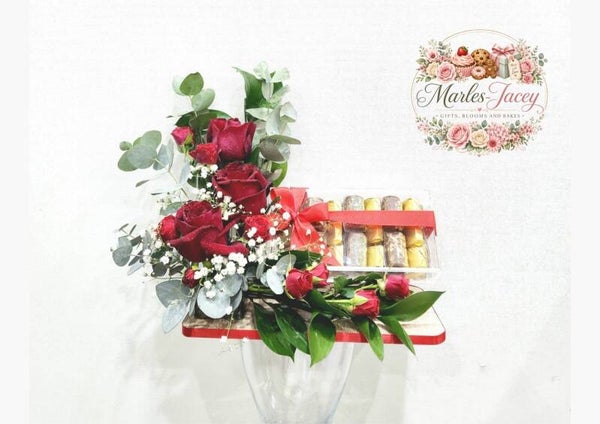 Romantic Red Rose Gift Tray