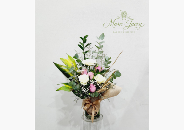 Elegant Pastel Garden Vase