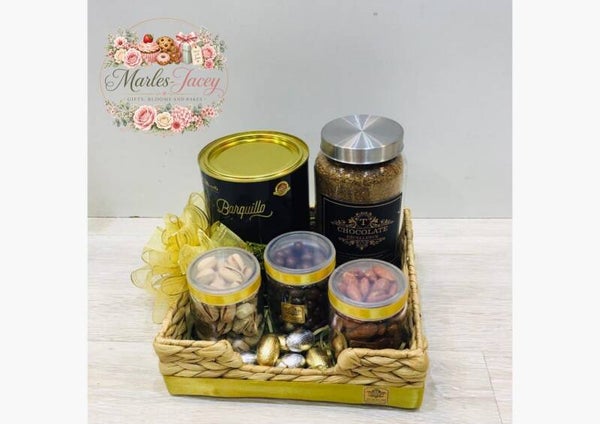 Golden Luxe Treat Basket