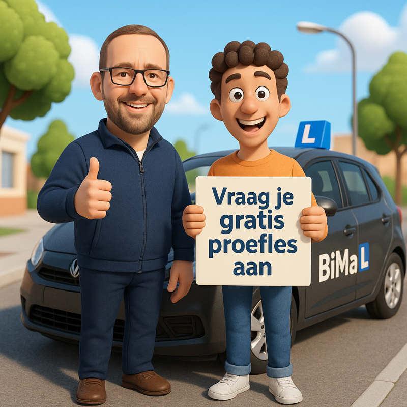 Gratis proefles www.rijschool-biima.nl