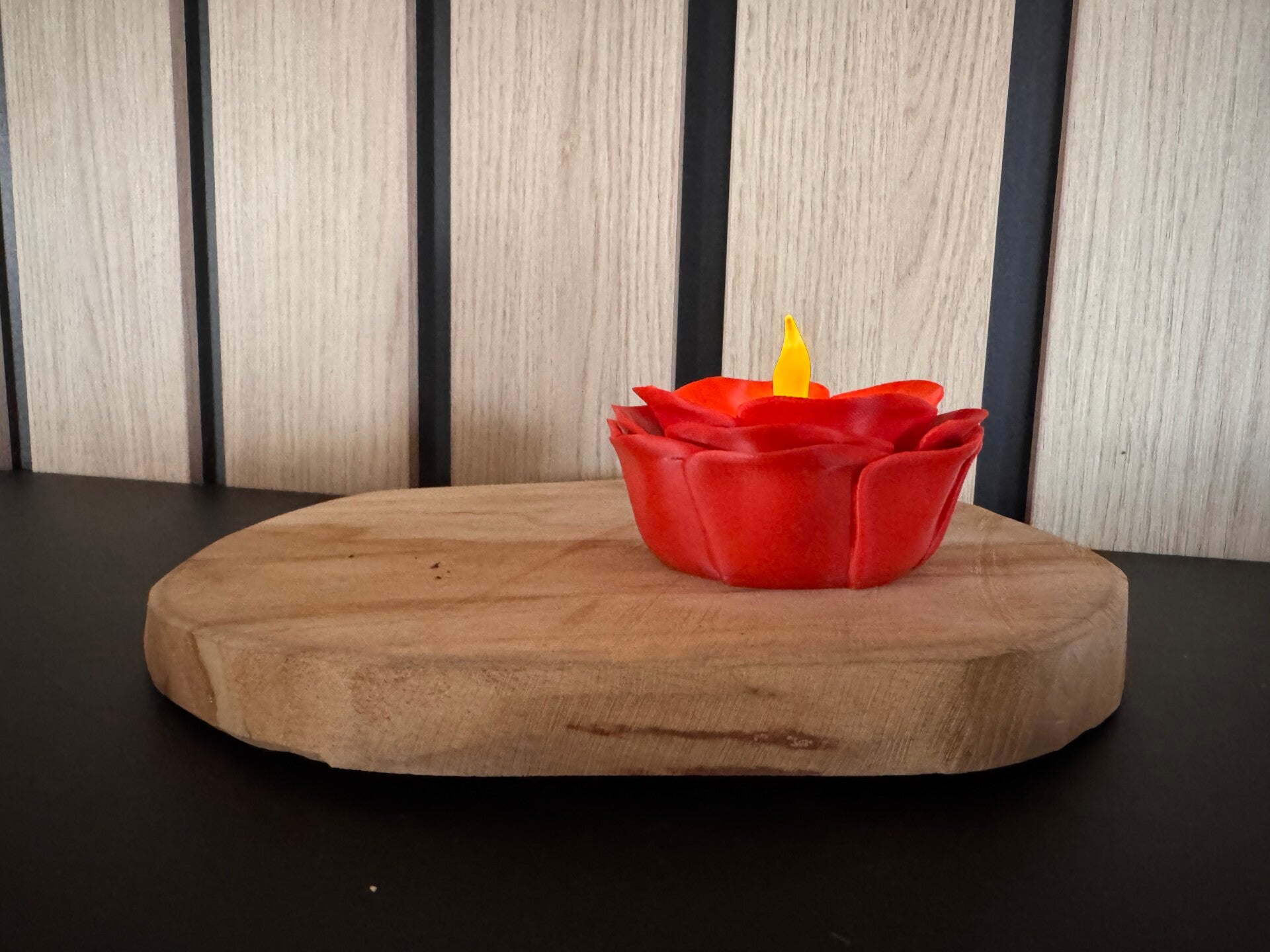 Theelichthouder Roos