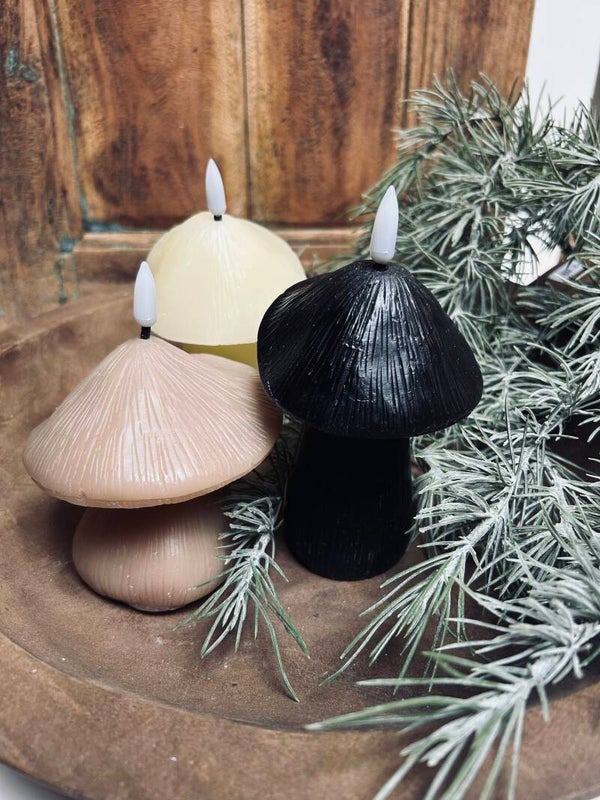 Led kaars paddenstoel