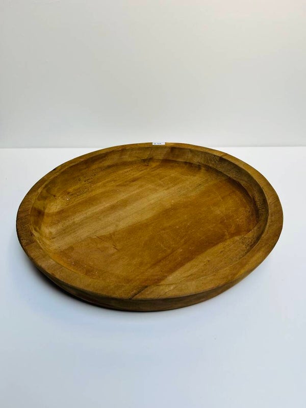 Ronde houten schaal uit Indonesië