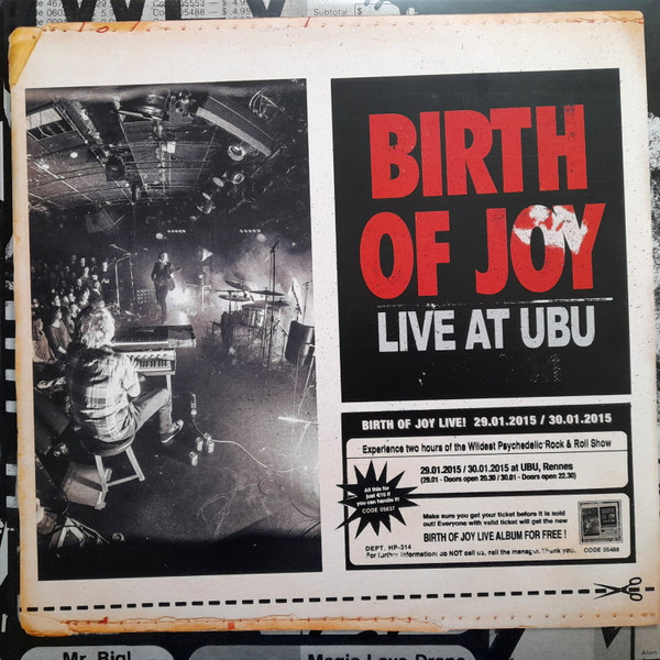 Birth Of Joy – Live At Ubu 3lp