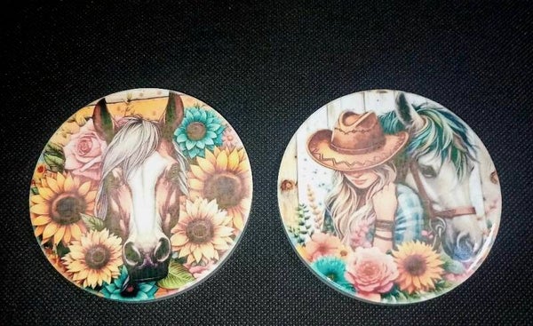 4.5x5 inch Ceramic Coaster Set