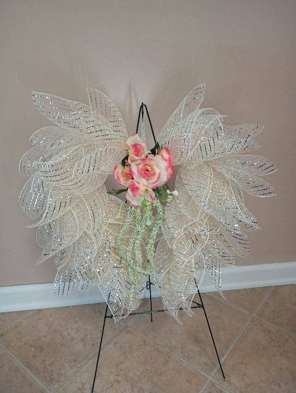 Angel Wings Grave Decor/ Wreath