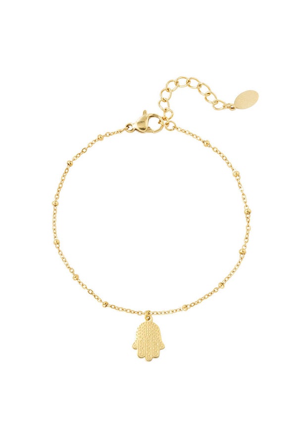 Armband hand - Goud