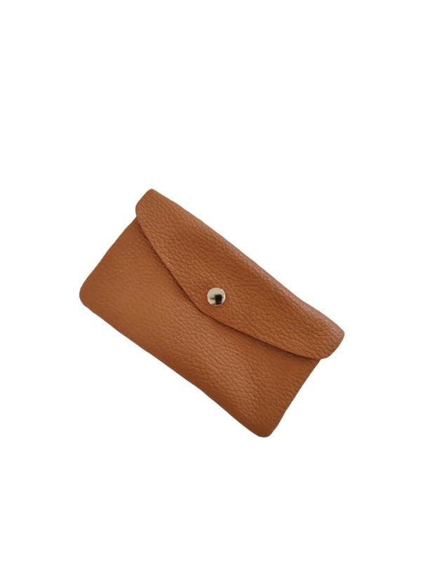 Porte-monnaie cuir CAMEL