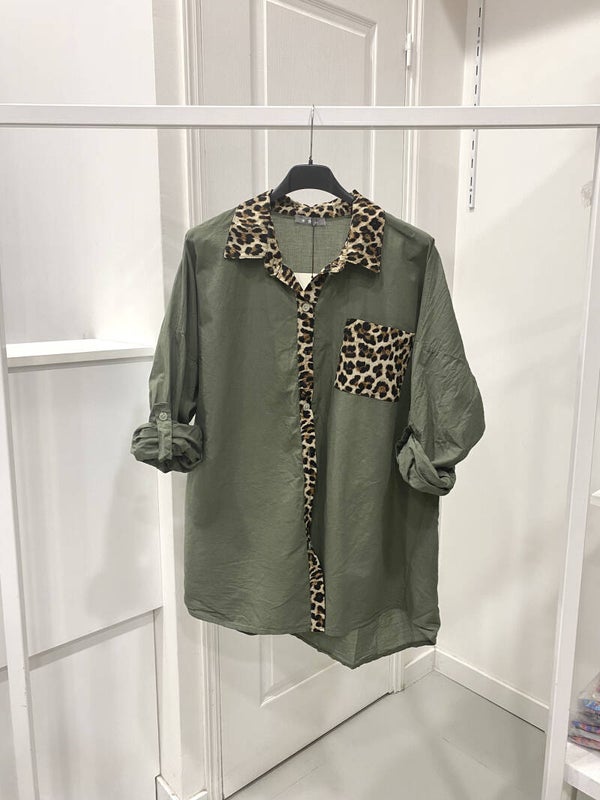 Chemise LEOPARD kaki