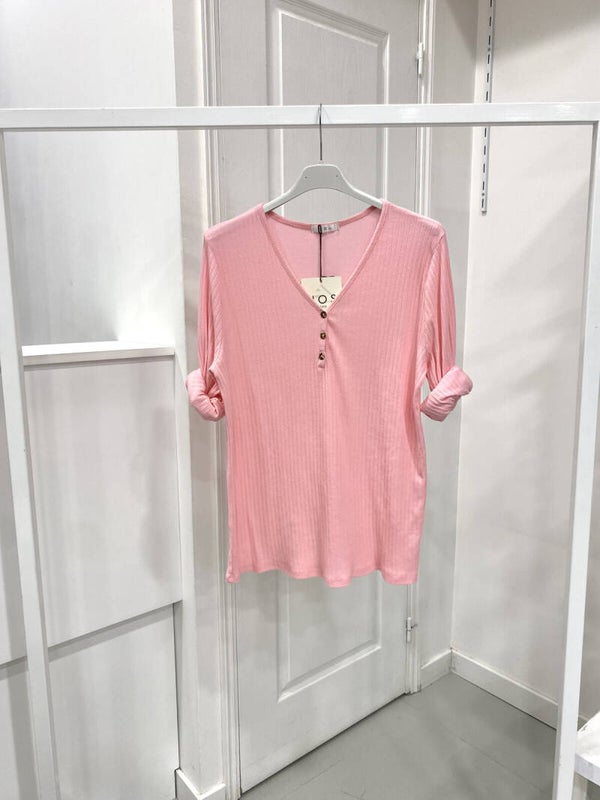 Top manches longues VENISE ROSE