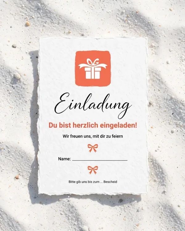The little Event - Einladung The little Gift