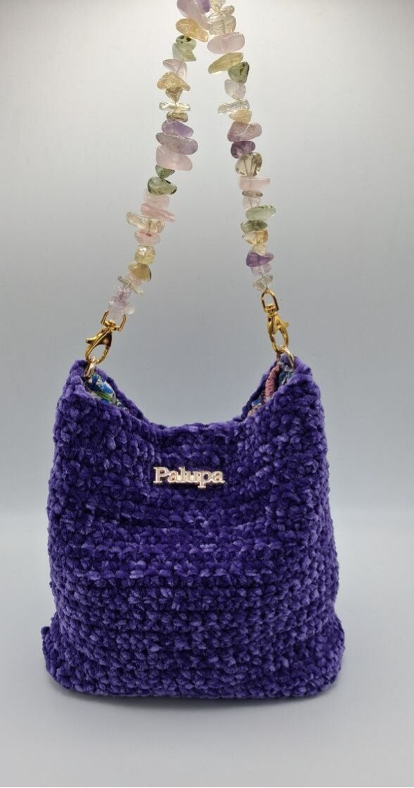 Mafaldina Violetta con manico gioiello