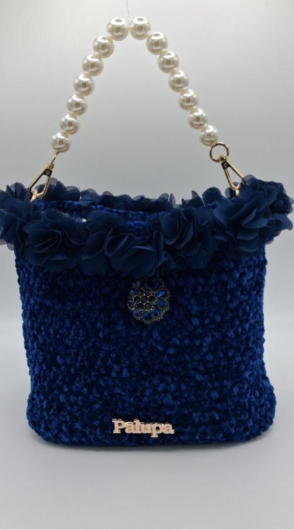 Mafaldina bluette con rosone gioello