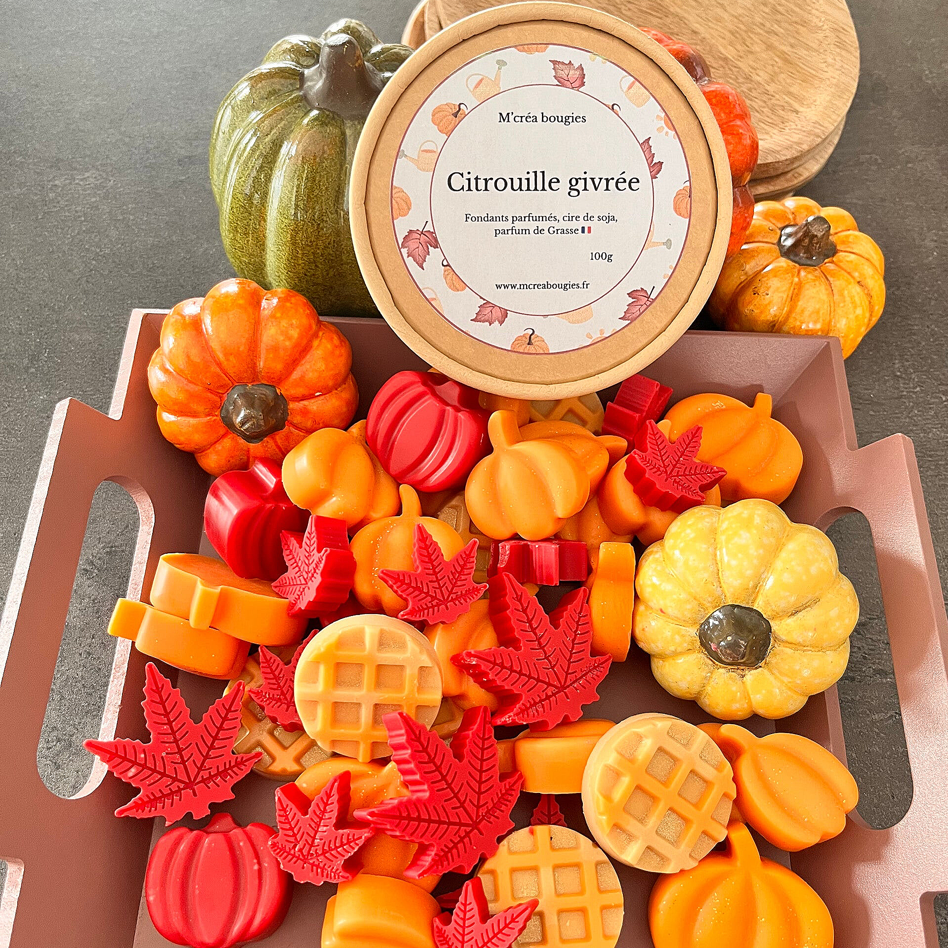 Fondants parfumés "Citrouille givrée"