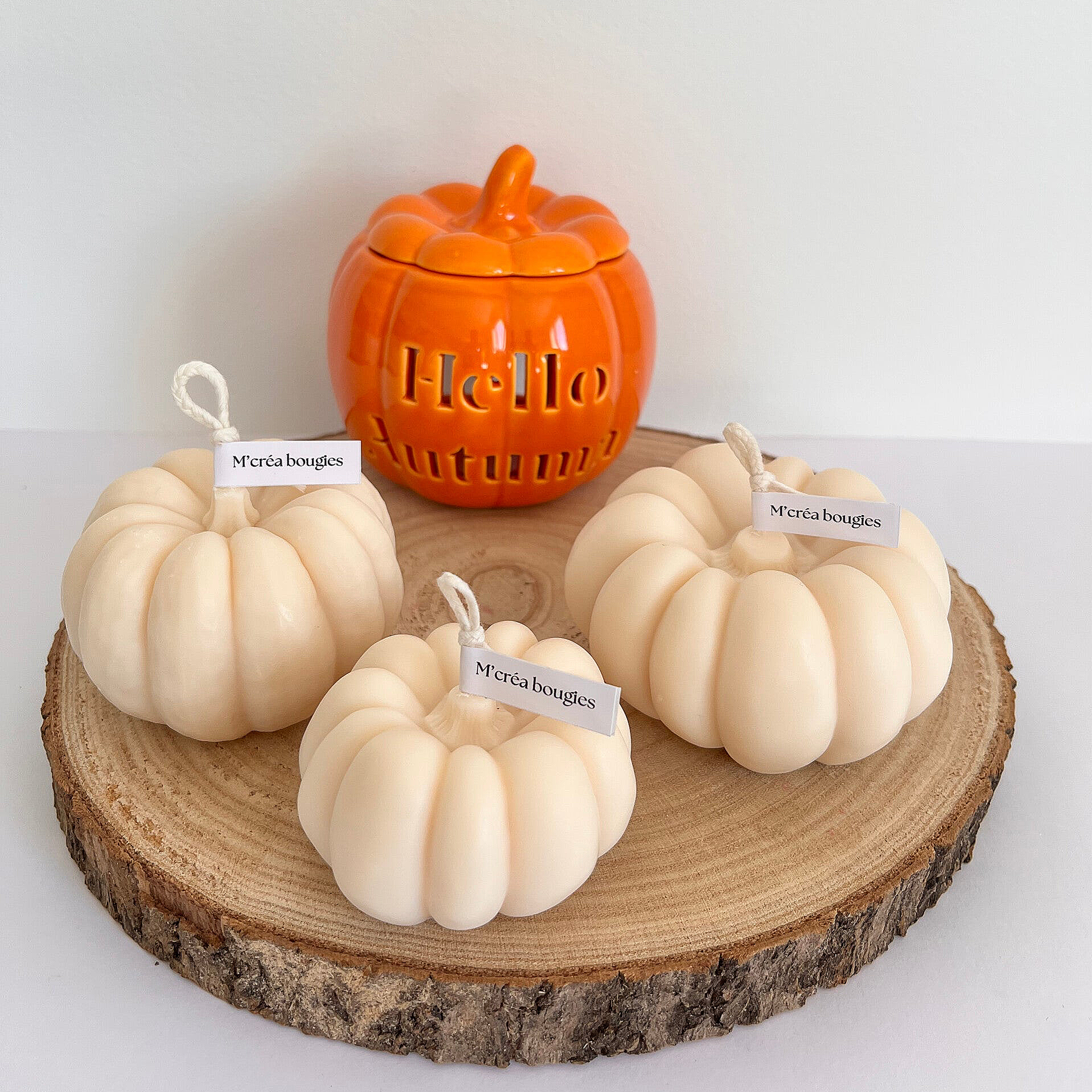 Bougie structurale "Citrouille"