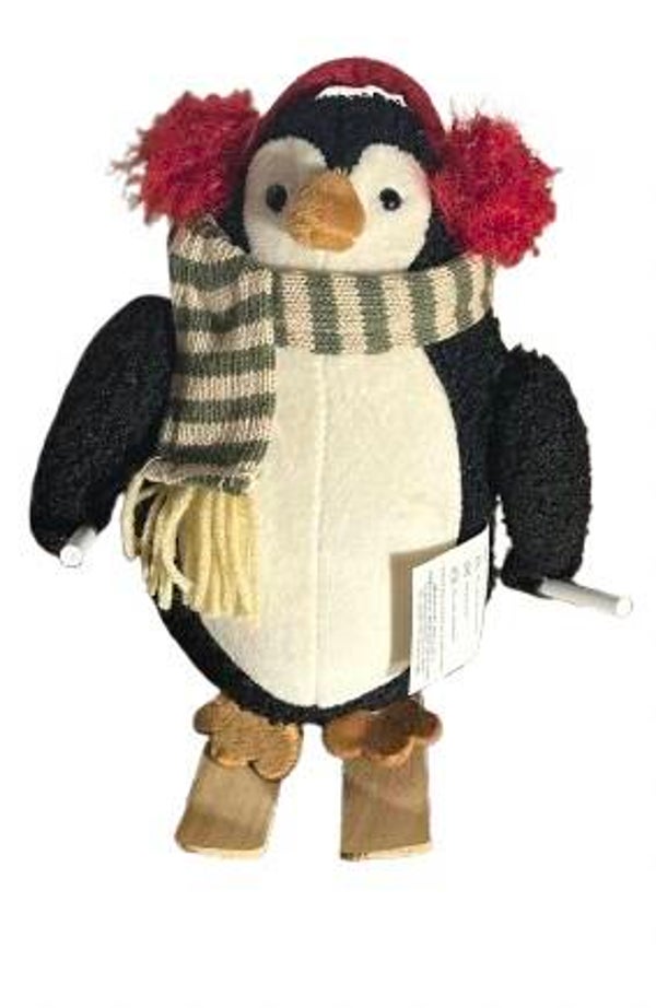 Pingüino esquiador peluche
