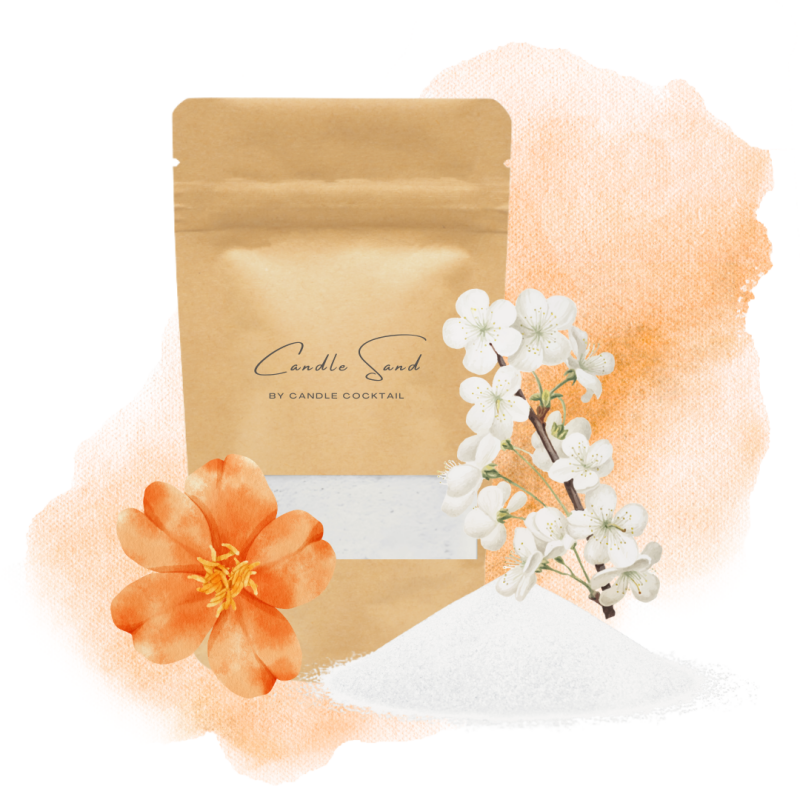 Candle Cocktail® Geurend Kaarsenzand | Patchouli & Orange Blossom | Incl. Lontjes