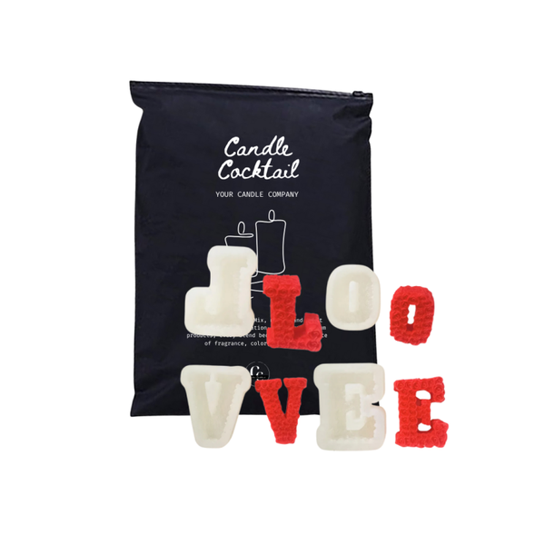 Kaarsenmallen | Love Letter Set | Candle Cocktail® | #77