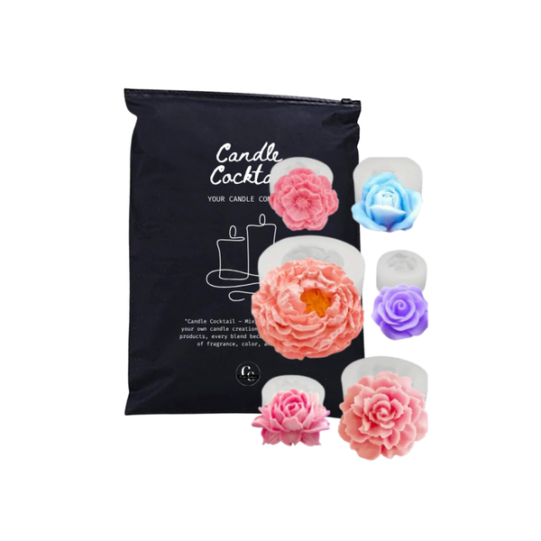Kaarsenmallen | Bloemen Set | Candle Cocktail®