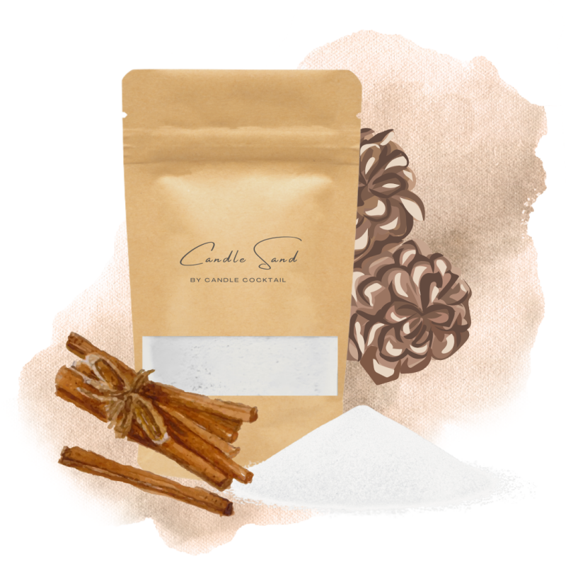 Candle Cocktail® Geurend Kaarsenzand | Cozy Cinnamon | Incl. Lontjes