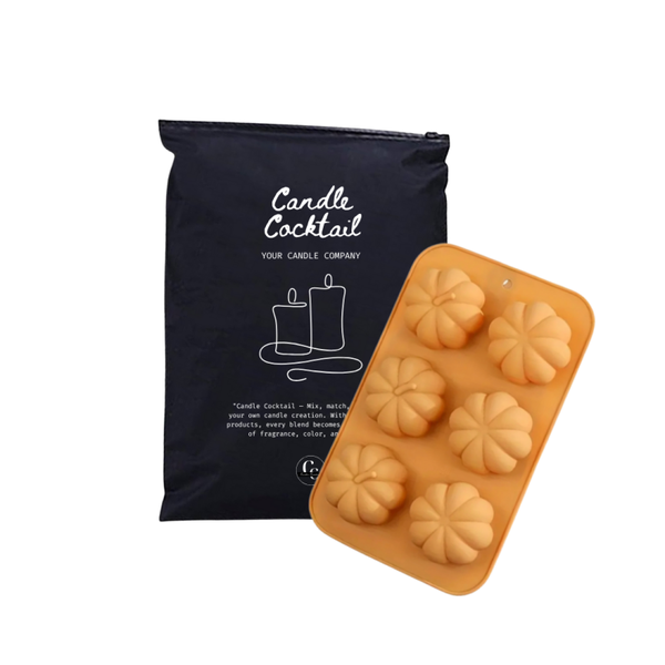 Kaarsenmal | 6 Halve Pompoentjes | #433