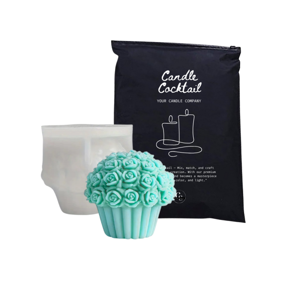 Kaarsenmal | Bloemen Cupcake | Candle Cocktail® | #10