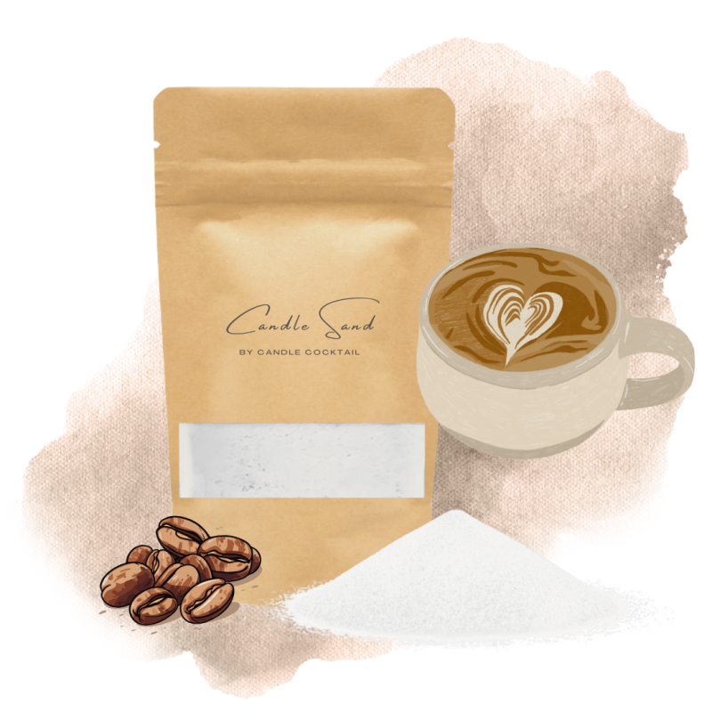Candle Cocktail® Geurend Kaarsenzand | Coffee Brew | Incl. Lontjes