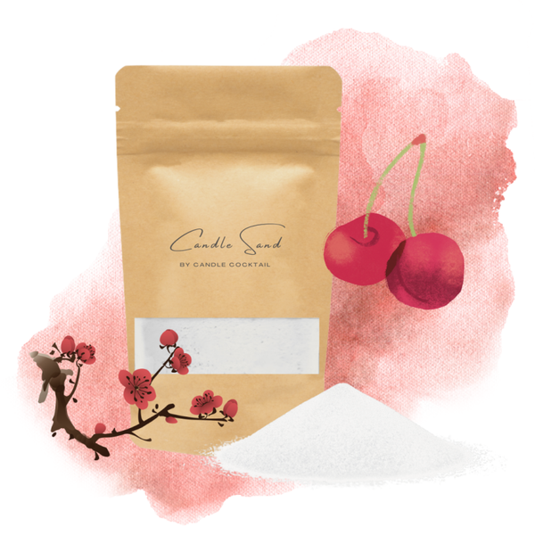 Candle Cocktail® Geurend Kaarsenzand | Warm Cherry | Incl. Lontjes