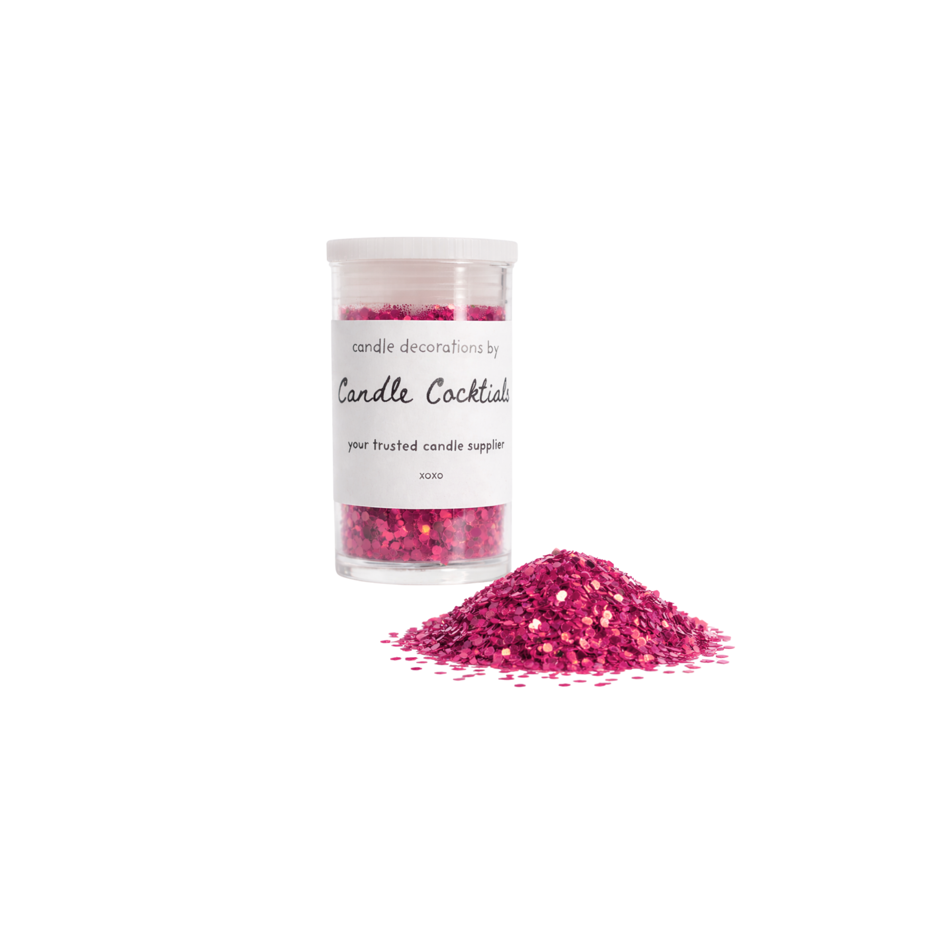 Chunky Glitter | Fuschia | Candle Cocktail® | #1