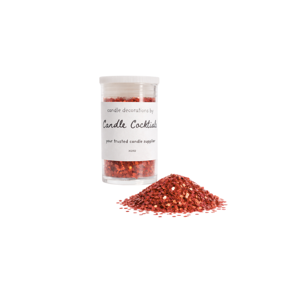 Chunky Glitter | Donker Oranje | Candle Cocktail® | #3