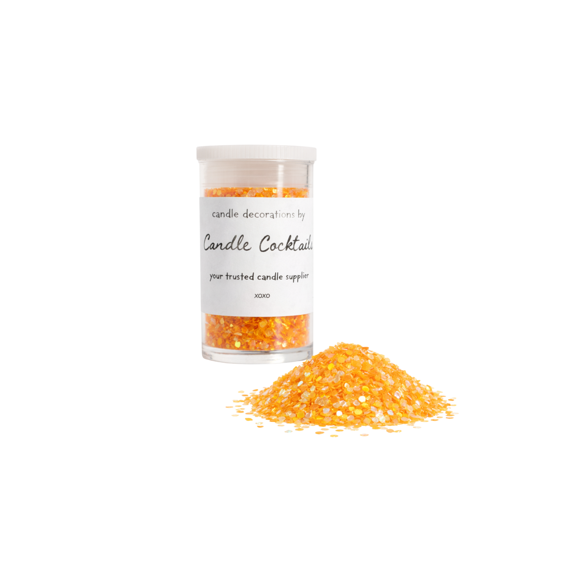 Chunky Glitter | Fel Oranje | Candle Cocktail® | #4