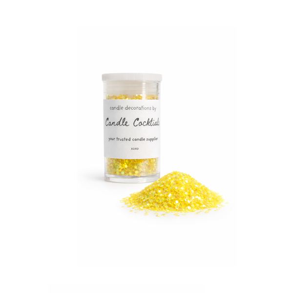 Chunky Glitter | Geel | Candle Cocktail® | #5