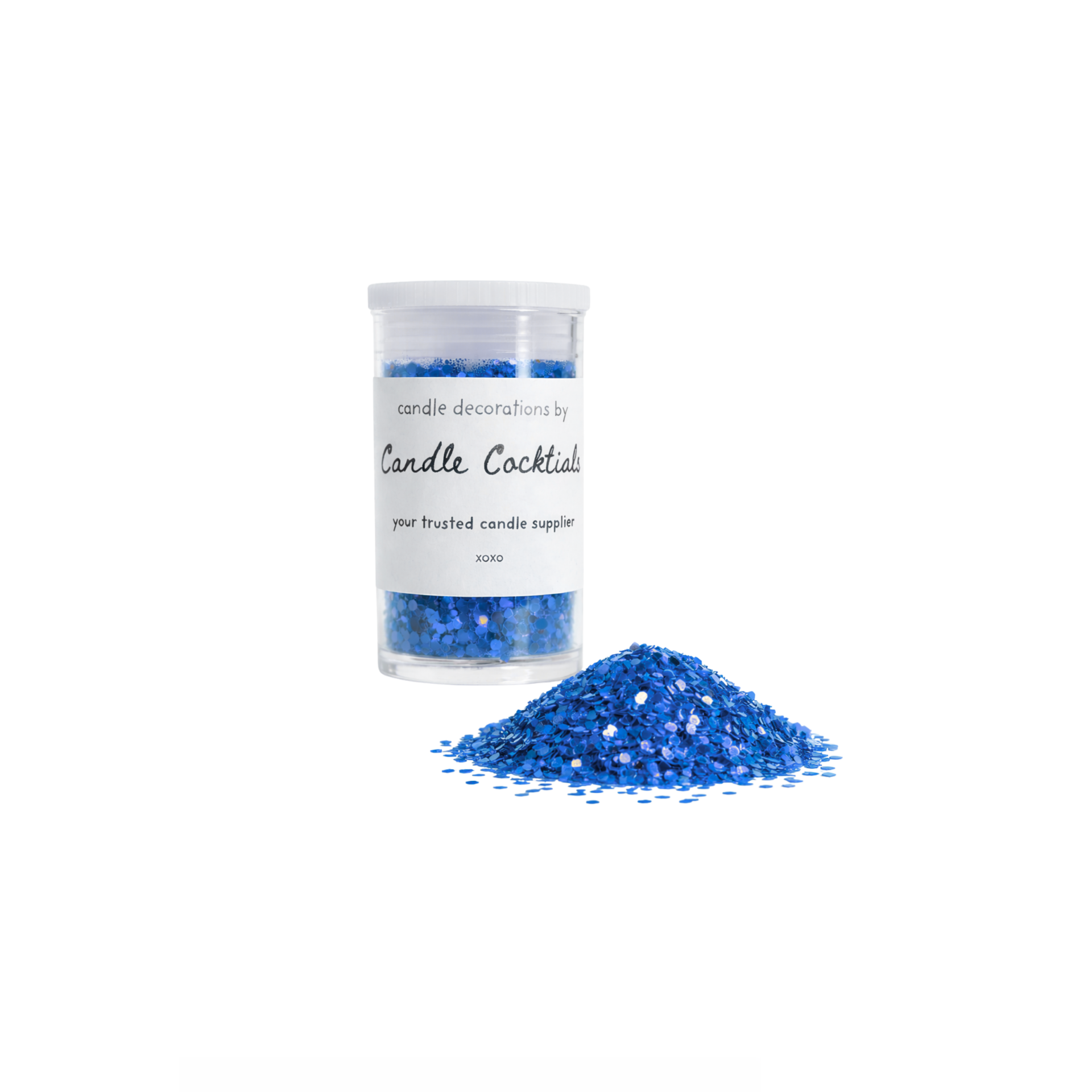 Chunky Glitter | Donker Blauw | Candle Cocktail® | #8