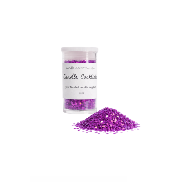 Chunky Glitter | Fel Paars | Candle Cocktail® | #9