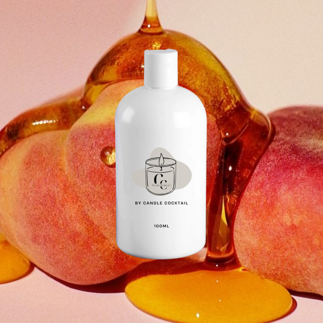 Geurolie | Peach & Vanilla Bean | 100 ML | Candle Cocktail® | #514