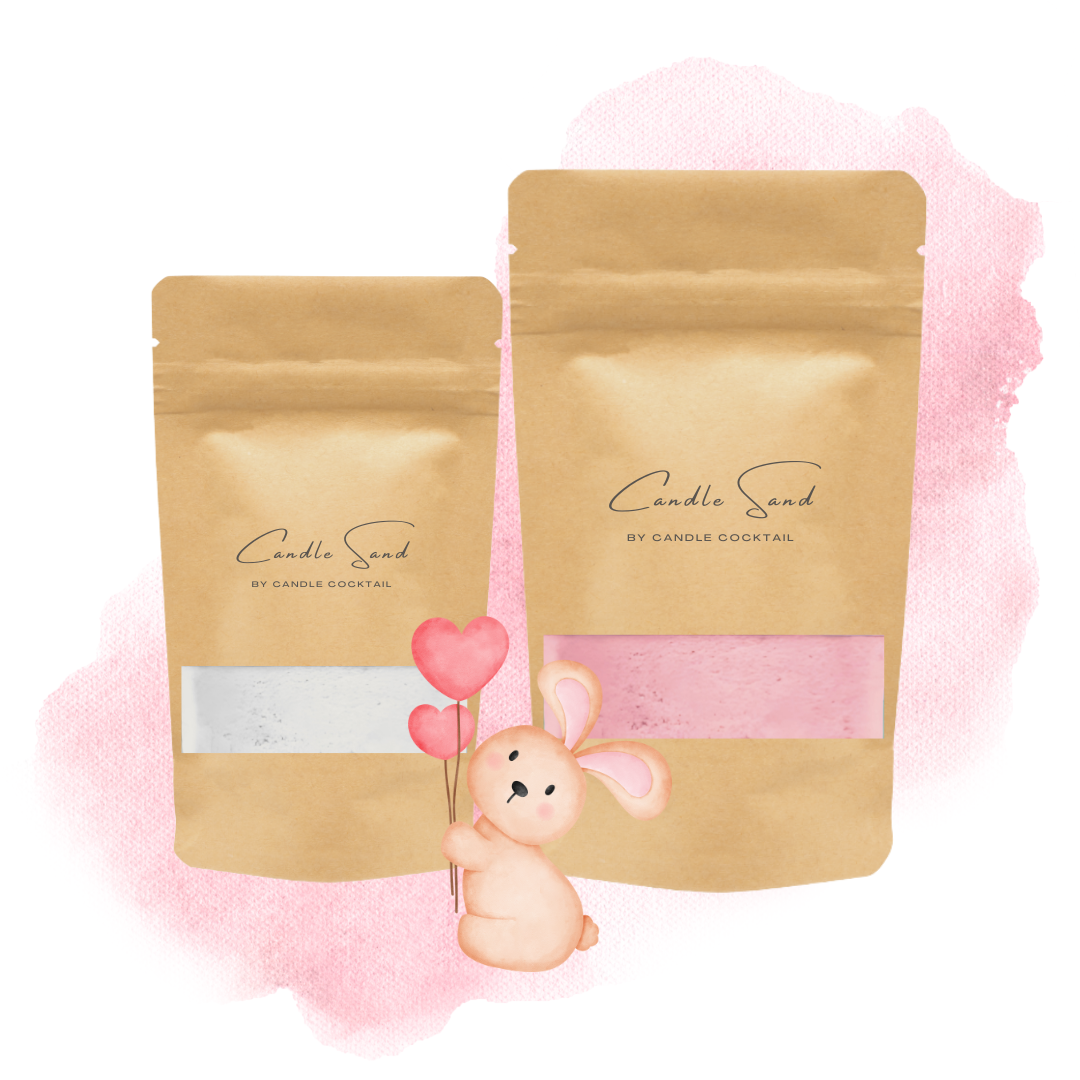 Candle Cocktail® | Kaarsenzand Set 3 | Romantic Rose & Coral Pink