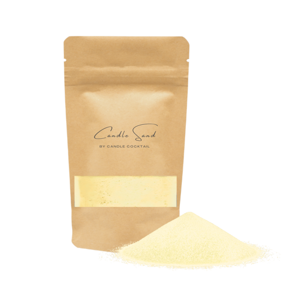 Candle Cocktail® Kaarsenzand | 400g | Butter Yellow | Incl. 8 Lontjes