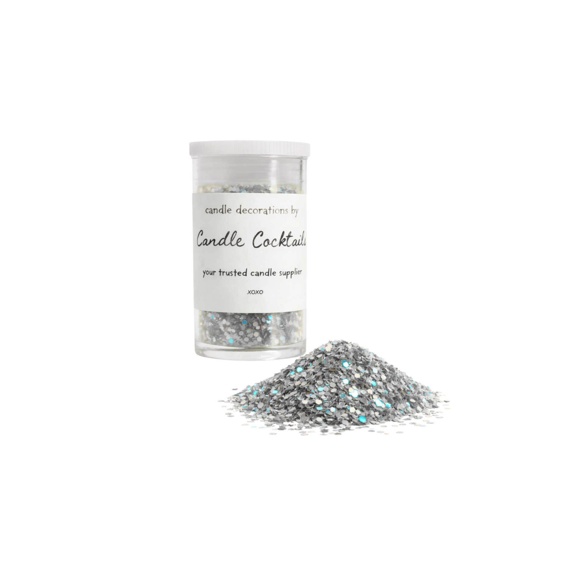 Chunky Glitter | Zilver | Candle Cocktail® | #24